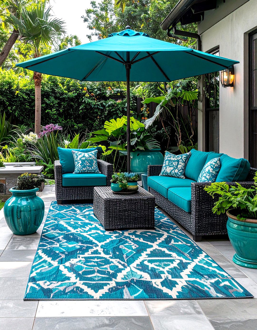 Aqua patio - 30 aqua decor ideas