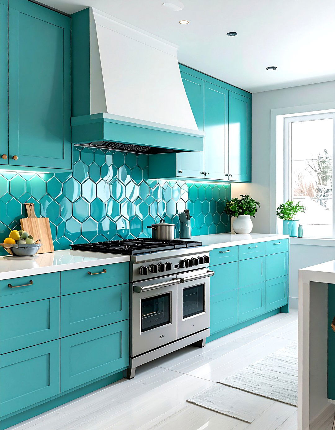 Aqua tile backsplash - 30 aqua decor ideas