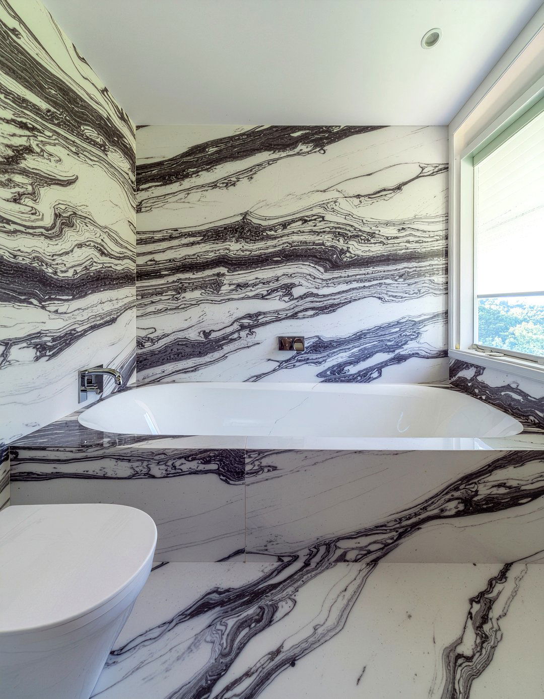Arabescato Marble Bathroom - 30 marble bathroom ideas