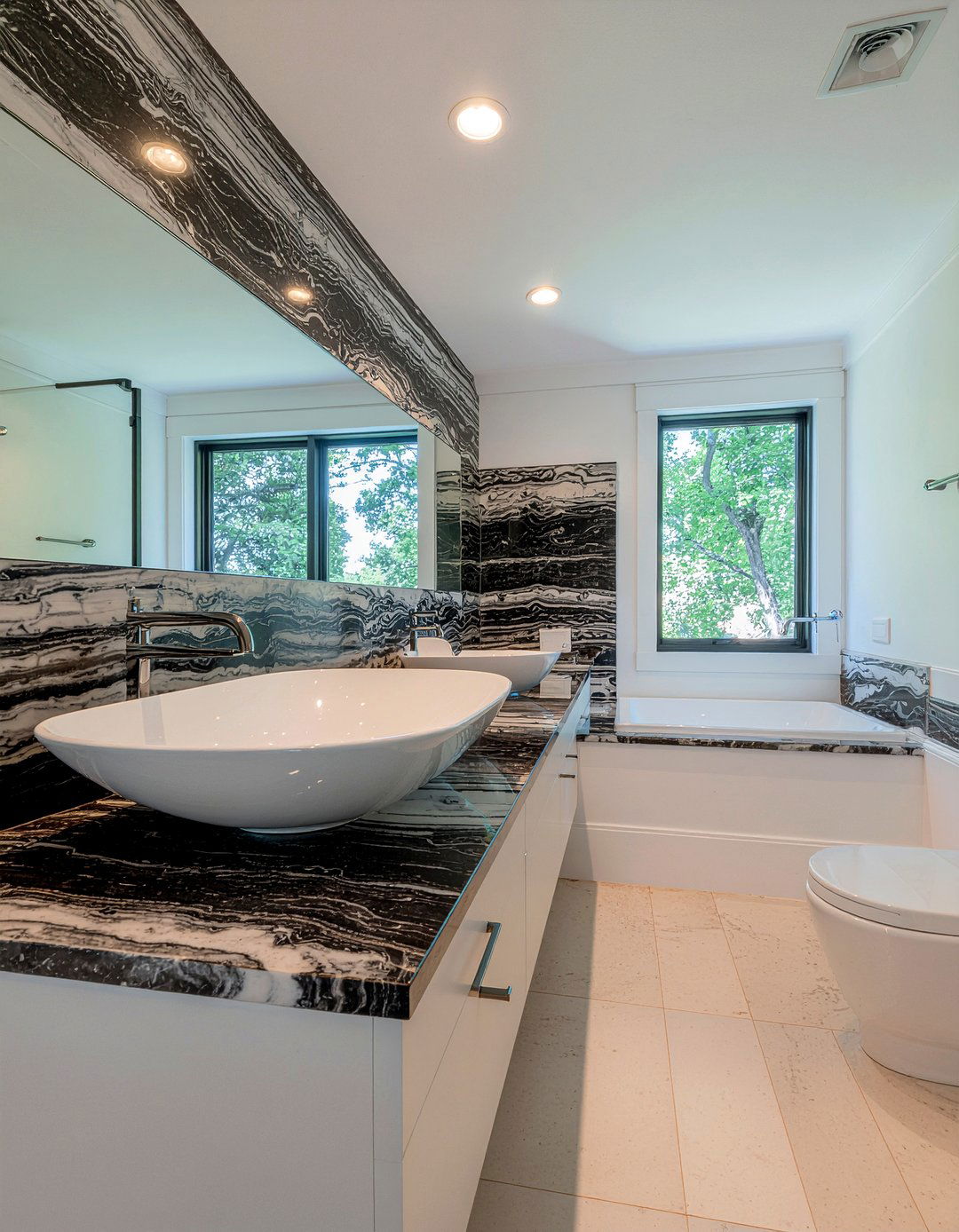 Arabescato Quartzite Bathroom - 30 quartzite bathroom ideas