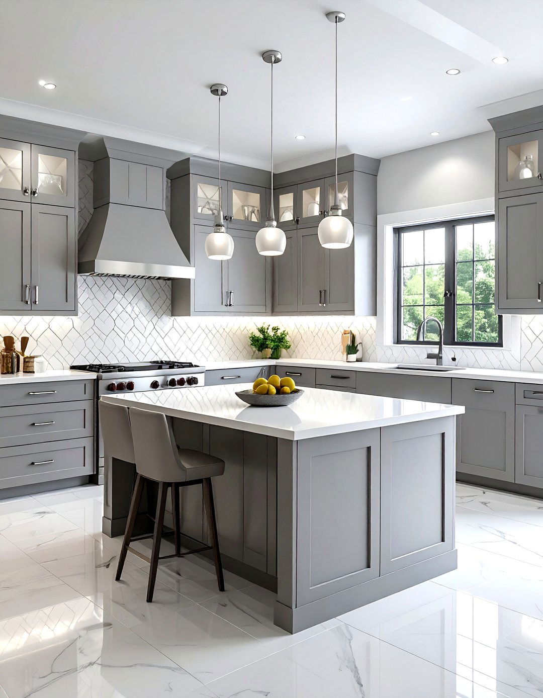 Arabesque kitchen backsplash - 30 kitchen pattern mixing ideas