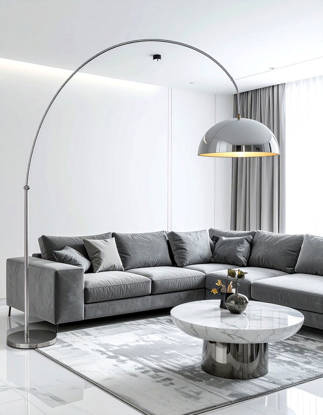 Arc Floor Lamp - 30 vintage lamp ideas