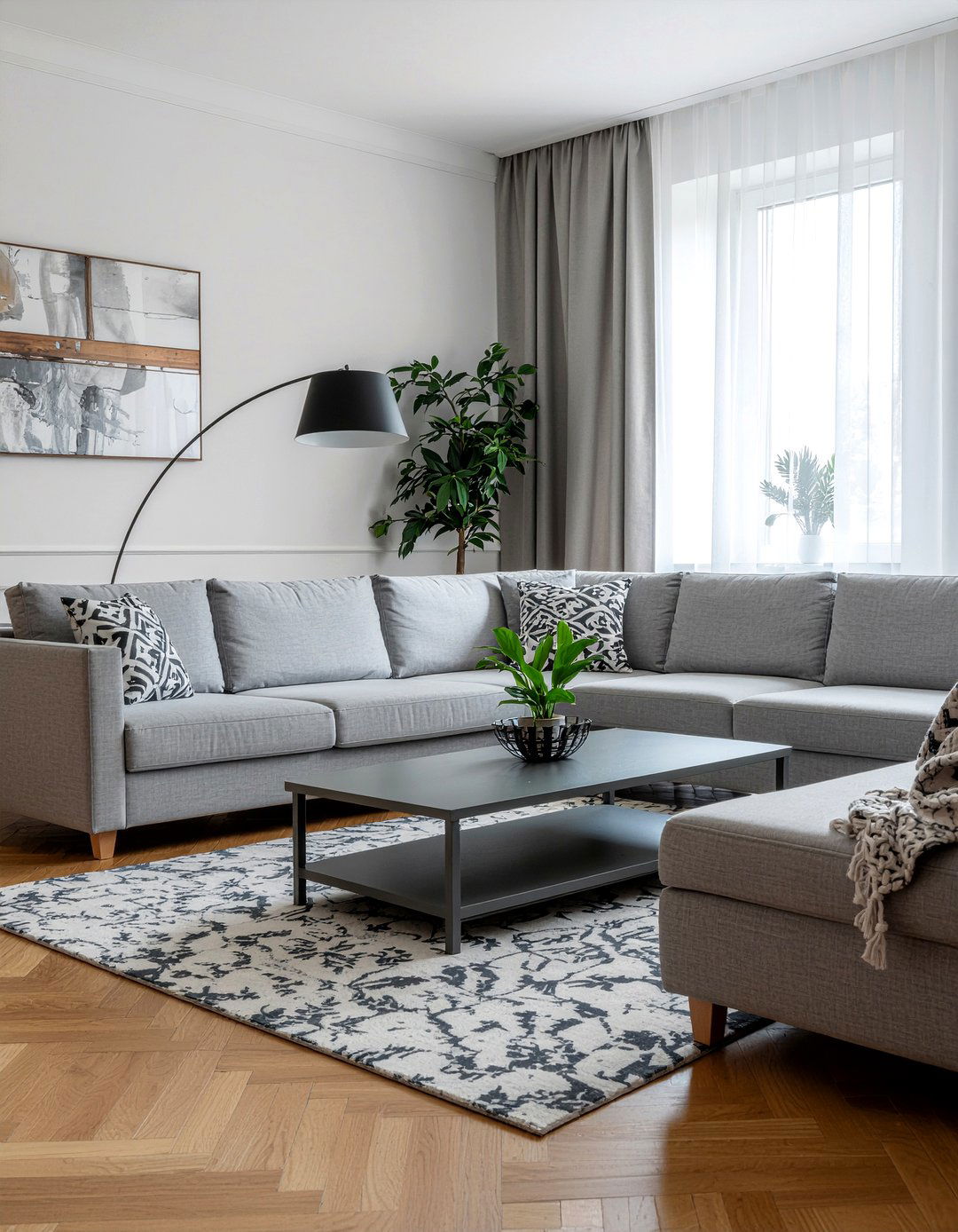 Arc Lamp For Sectional Sofa - 30 living room arc lamps