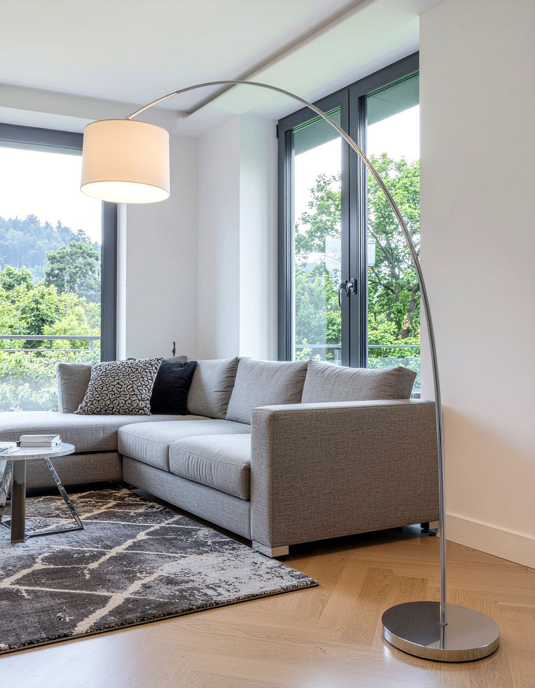 Arc floor lamp - 30 living room floor lamps