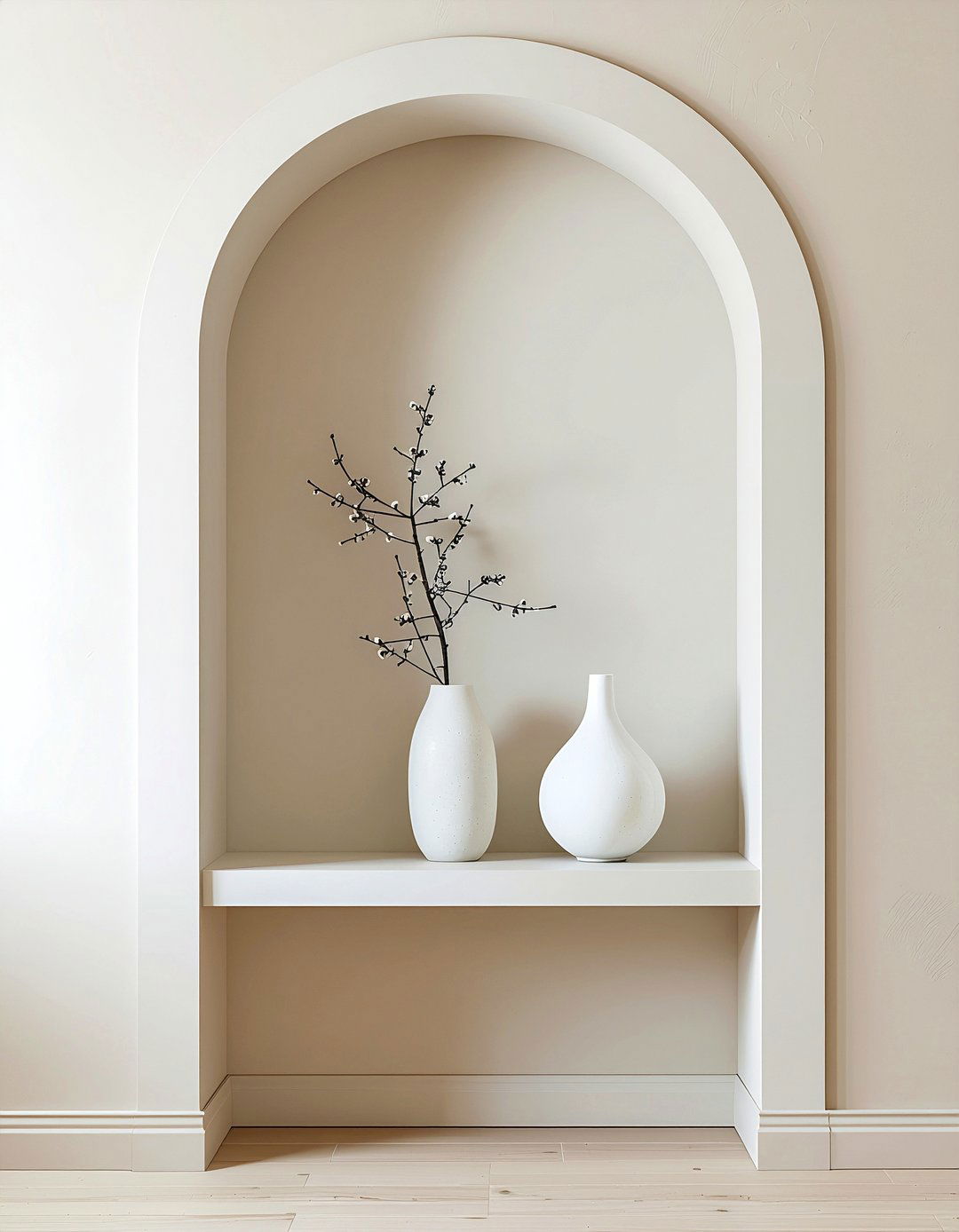 Arch wall niche - 30 feature wall ideas