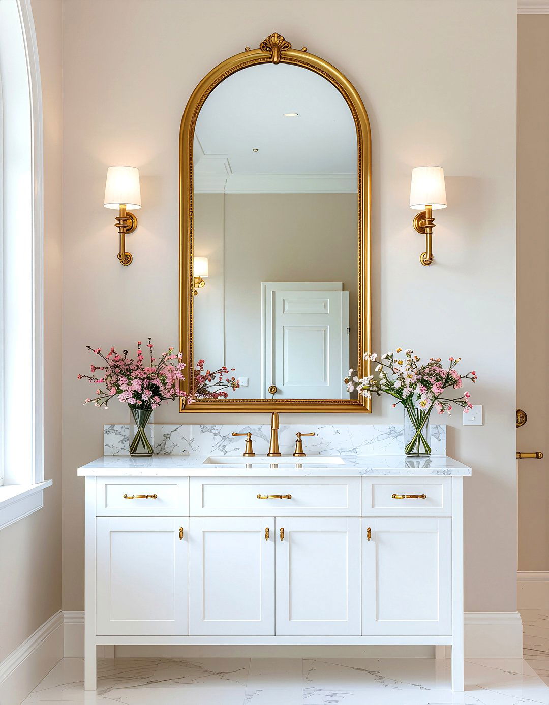 Arched Bathroom Mirror - 30 bathroom emerging trend ideas