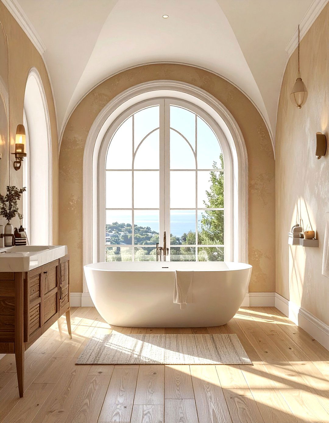 Arched Bathroom Window - 30 bathroom window statement ideas