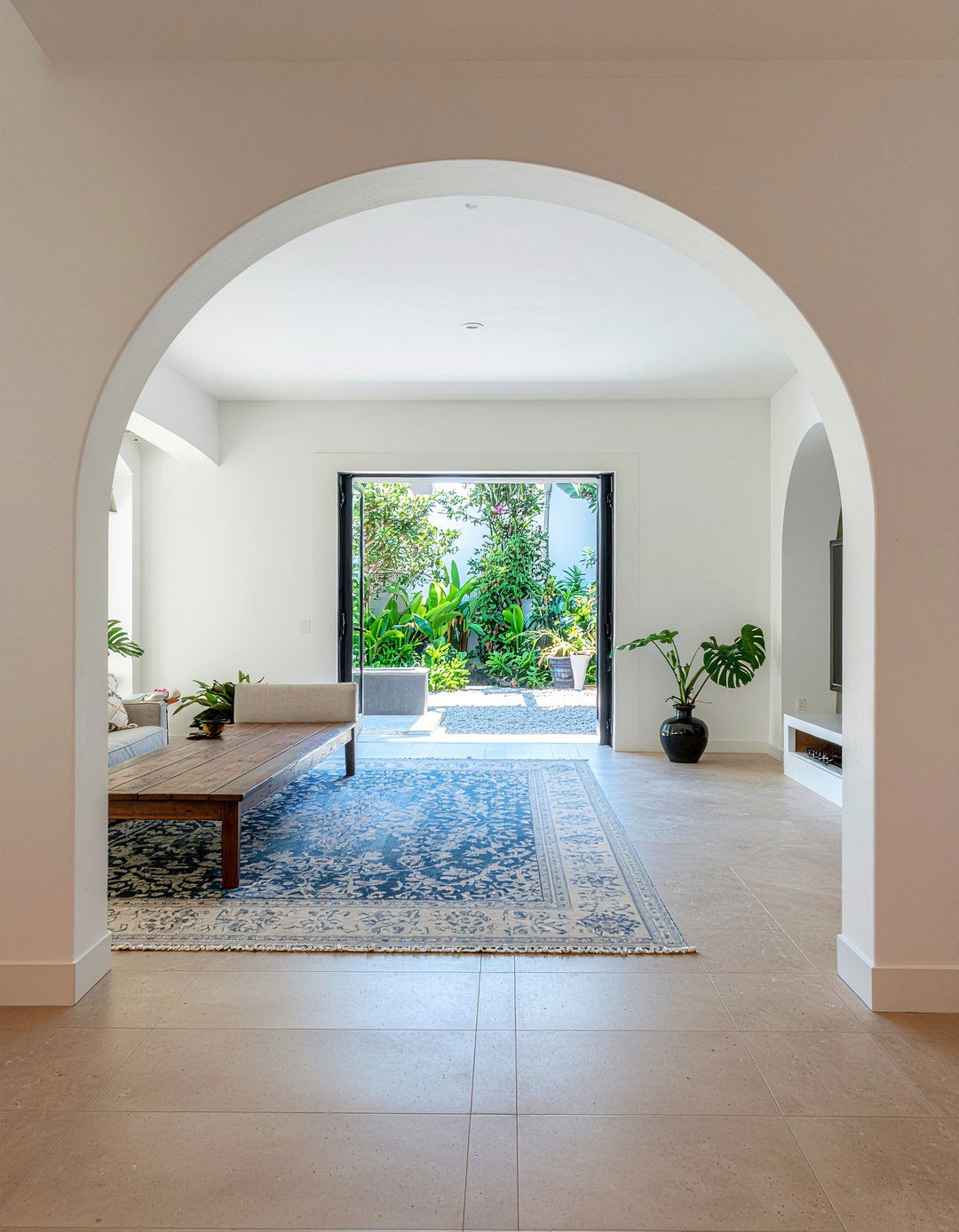 Arched Doorway Partition - 30 living room divider ideas