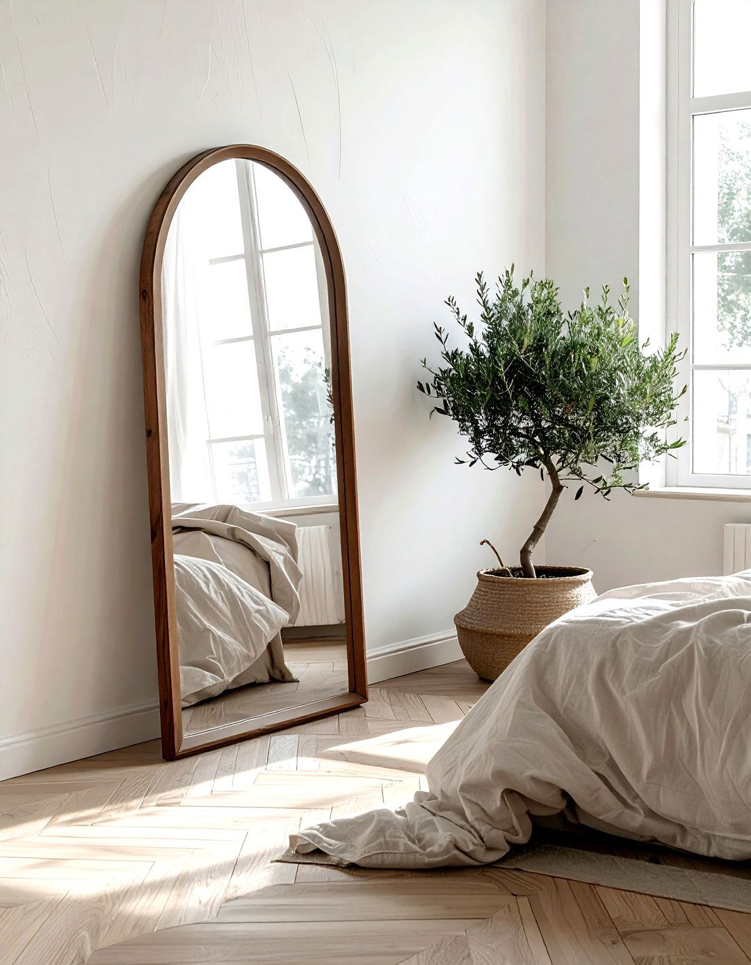 Arched Floor Mirror - 30 decorative mirror ideas
