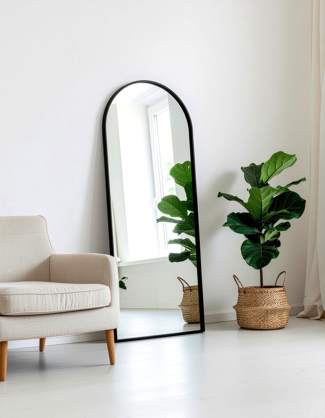 Arched Floor Mirror - 30 floor mirror ideas