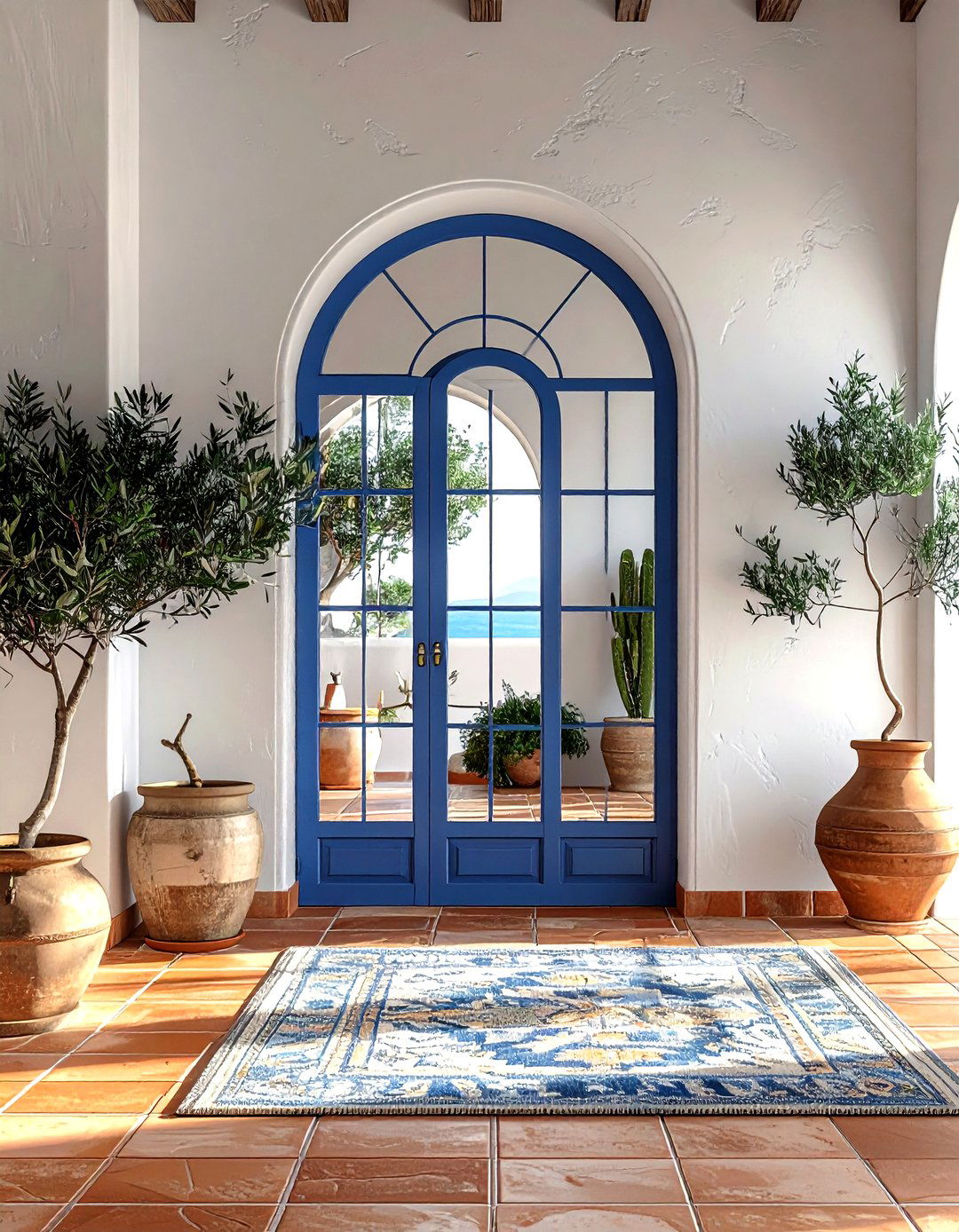Arched French Door - 30 living room patio doors