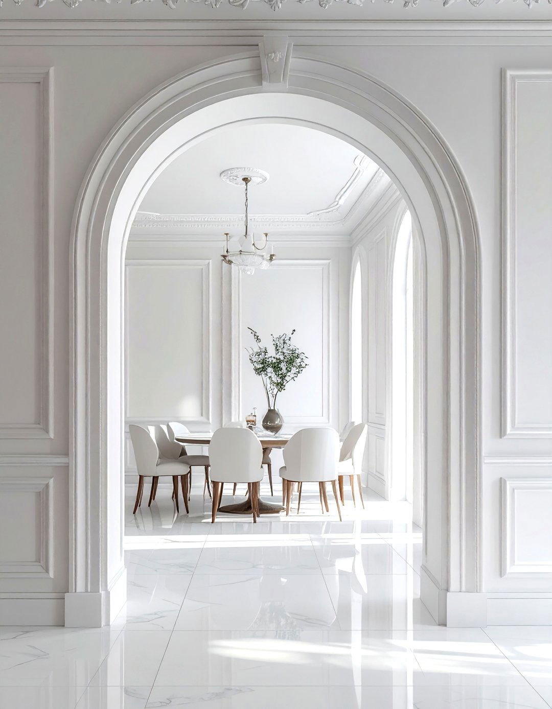 Arched Half Wall Opening - 30 living room half wall ideas