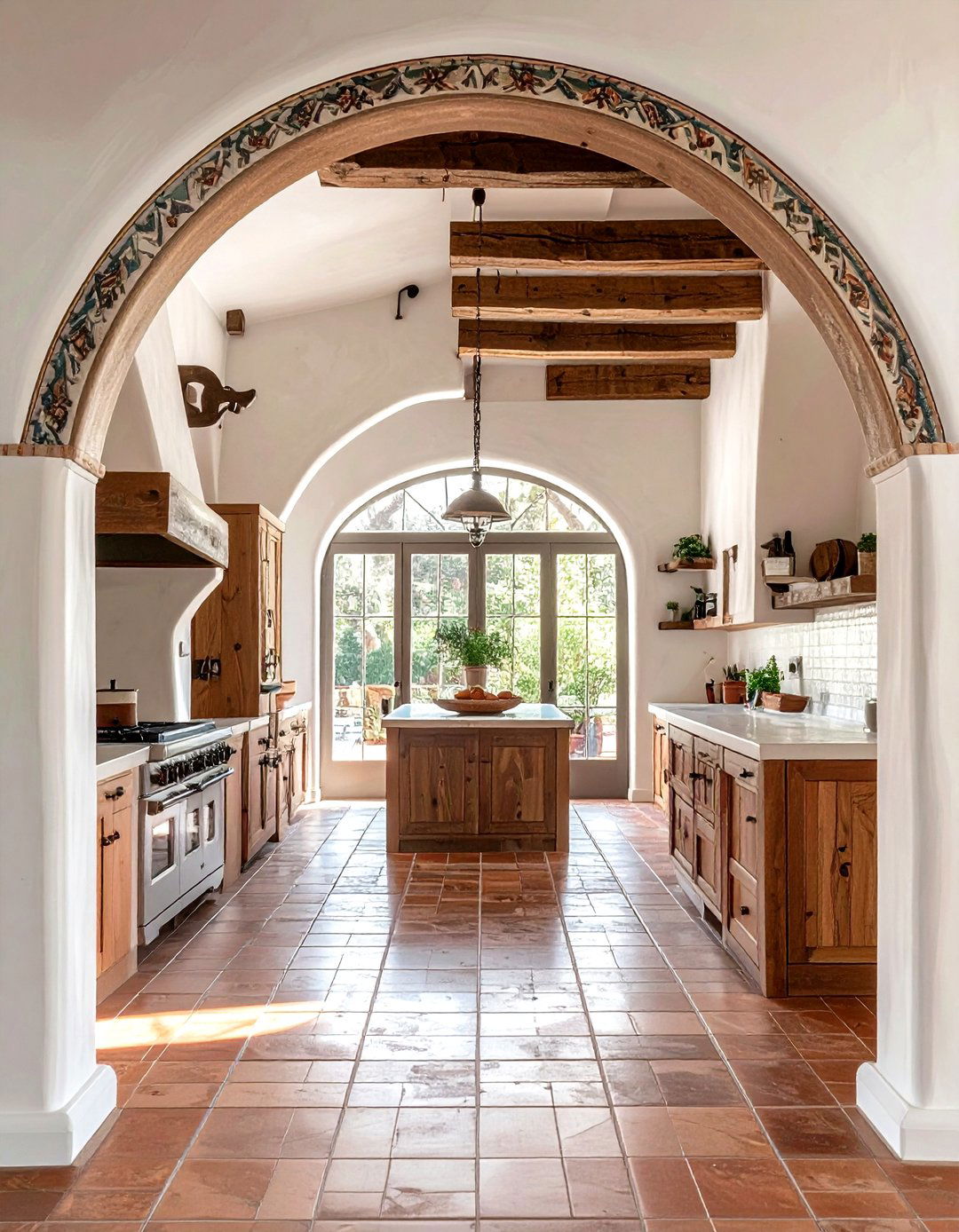 Arched Kitchen Entryway - 30 Santa Fe kitchen ideas