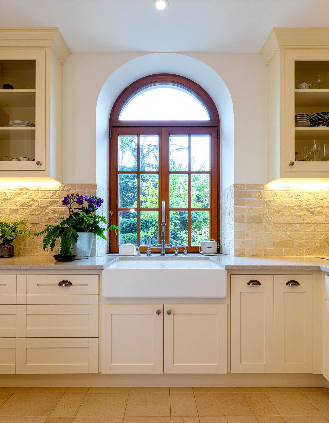 Arched Kitchen Window - 30 kitchen window ideas