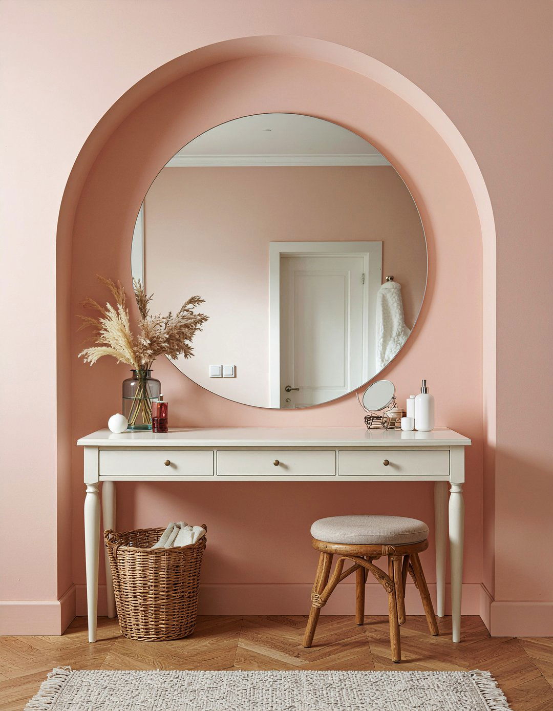 Arched Mirror Alcove - 30 bathroom focal wall ideas