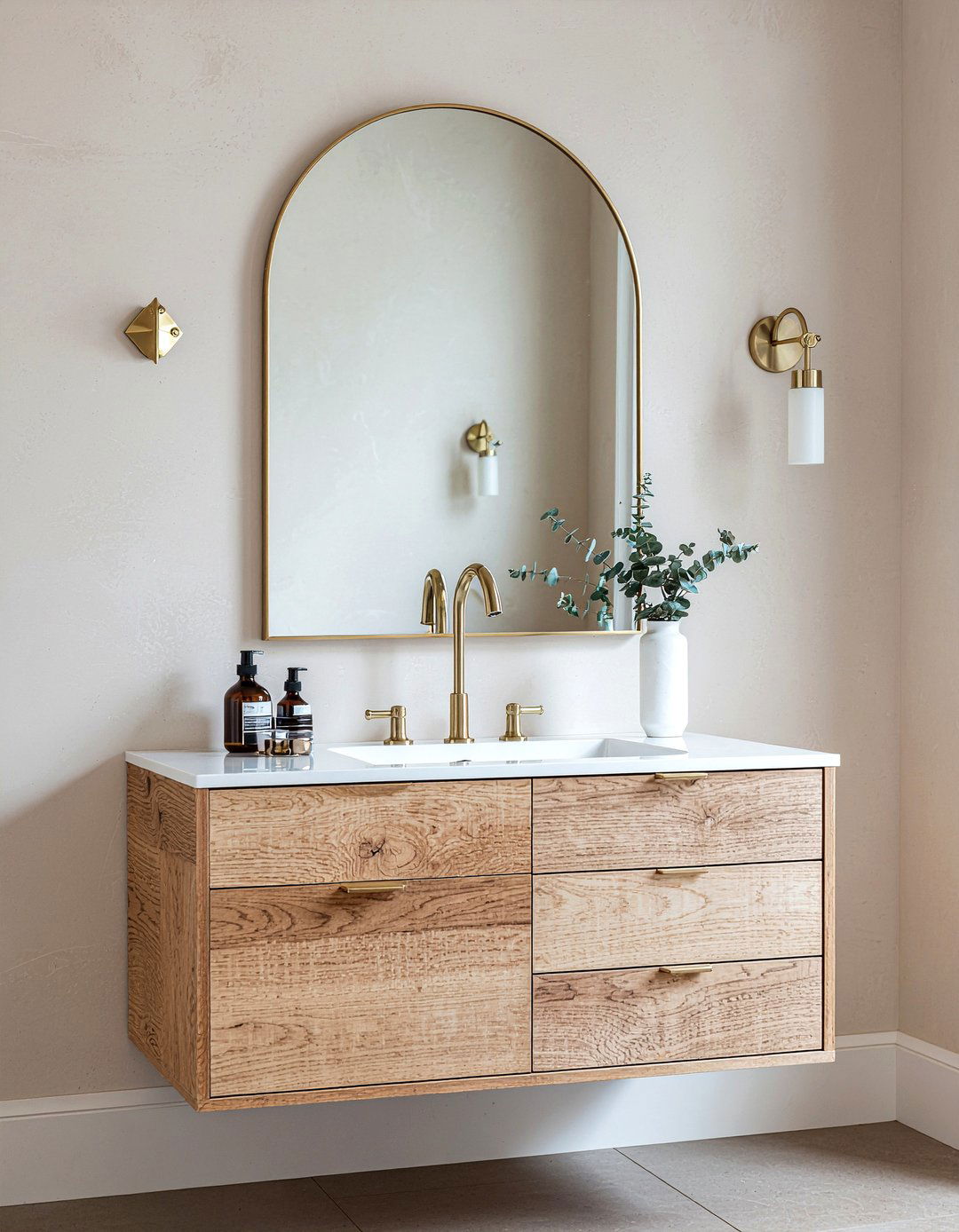 Arched Mirror Cabinet - 30 recessed medicine cabinet ideas