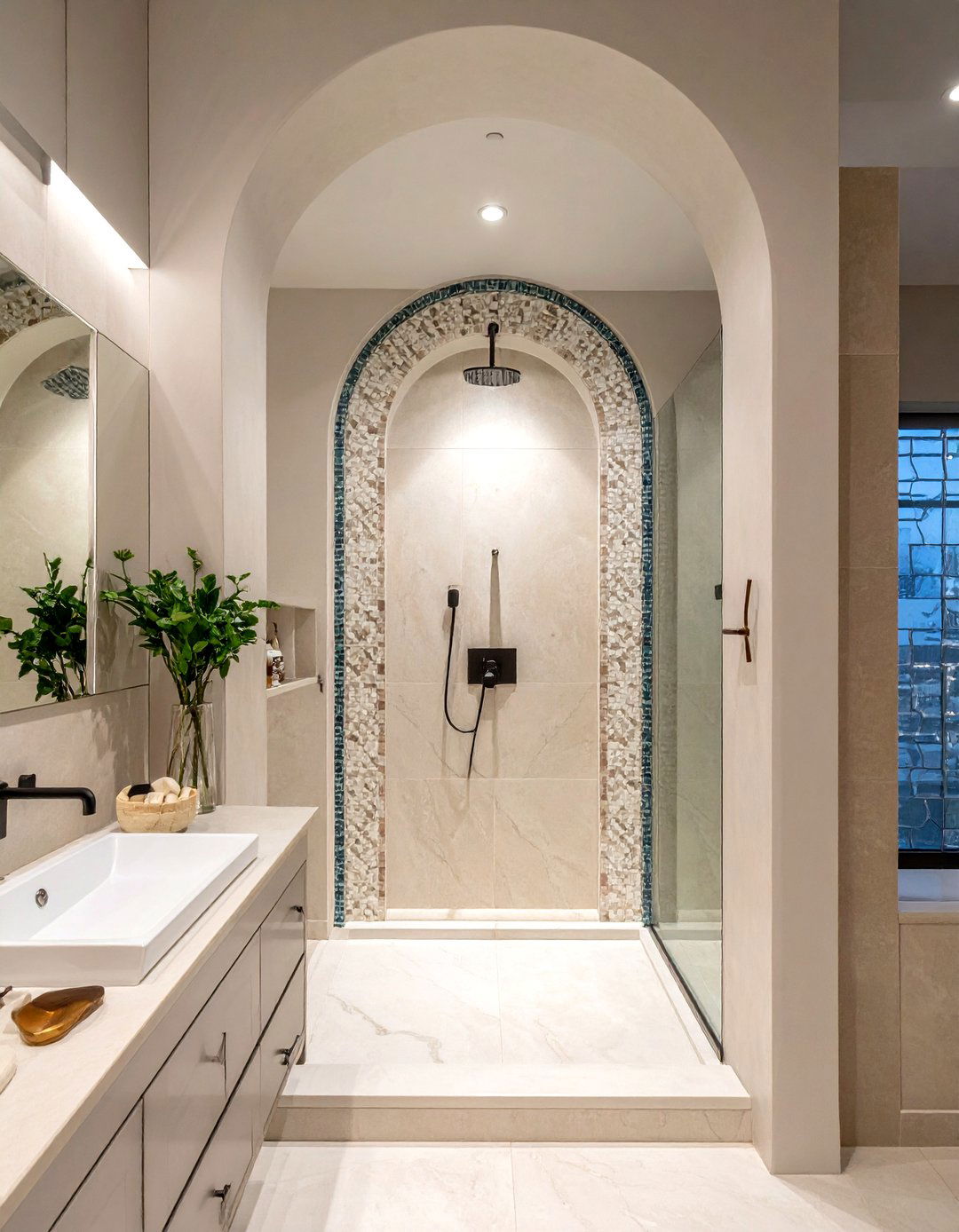 Arched Shower - 30 bathroom wow factor ideas