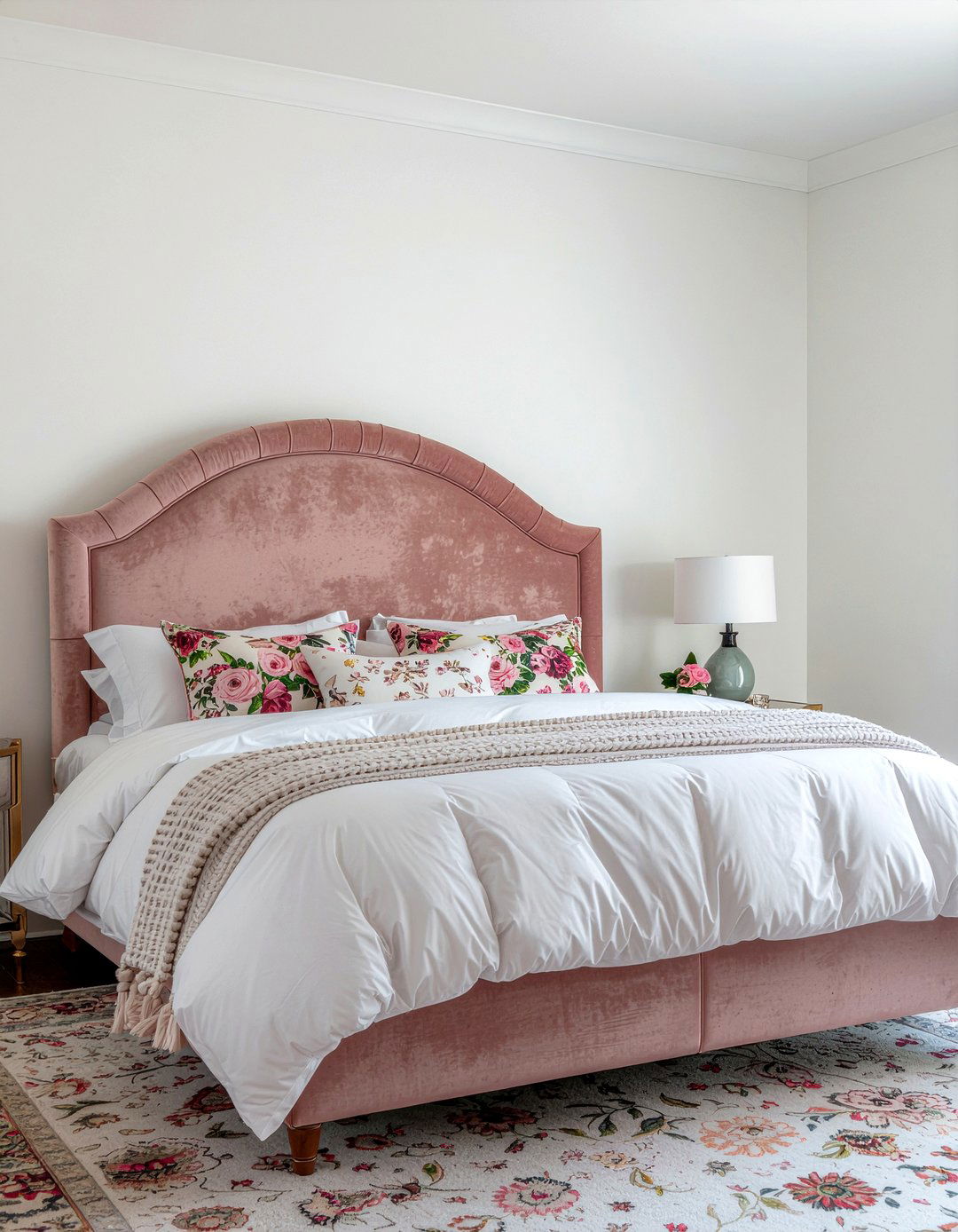 Arched Upholstered Headboard - 30 bedroom upholstered headboards