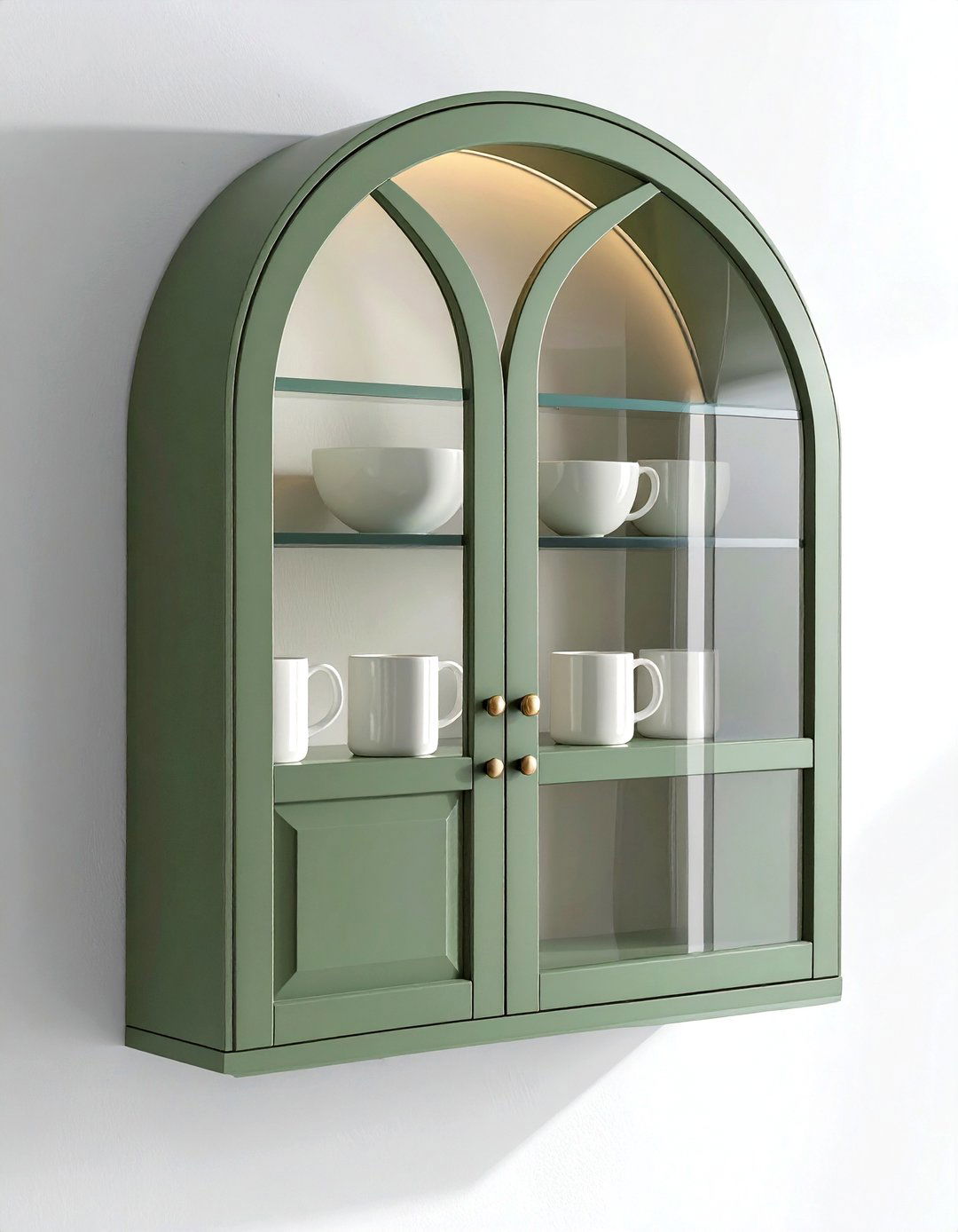 Arched Wall Cabinet - 30 dining room vertical storage ideas