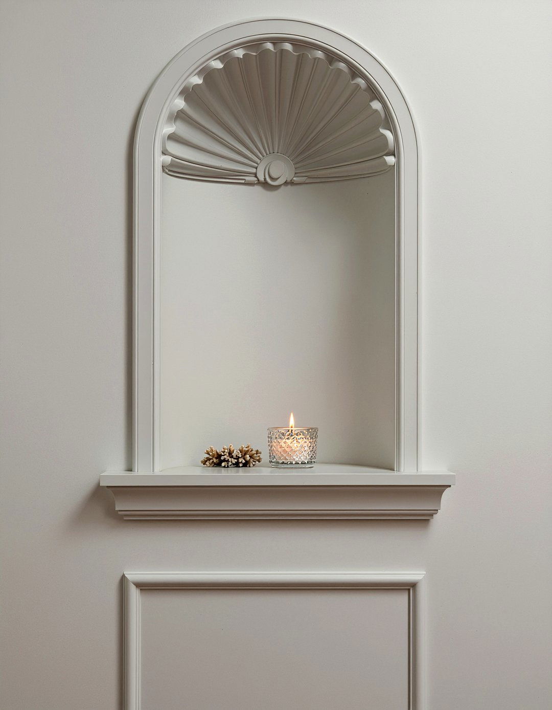 Arched Wall Niche - 30 bathroom recessed shelf ideas