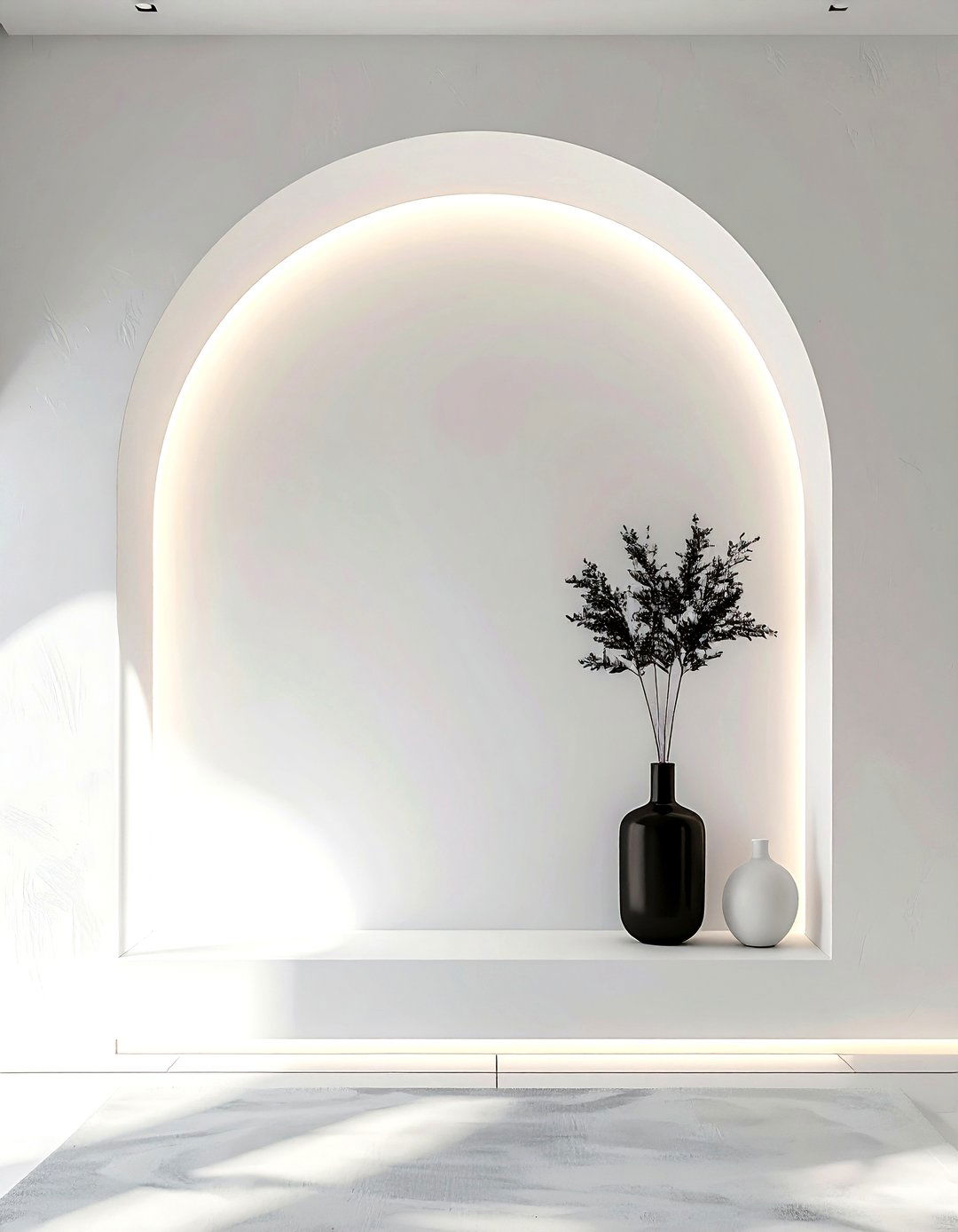 Arched Wall Niche - 30 living room wall ideas