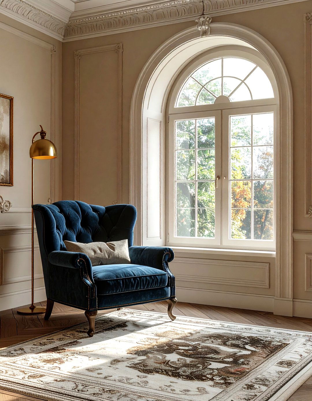 Arched Window - 30 living room window ideas