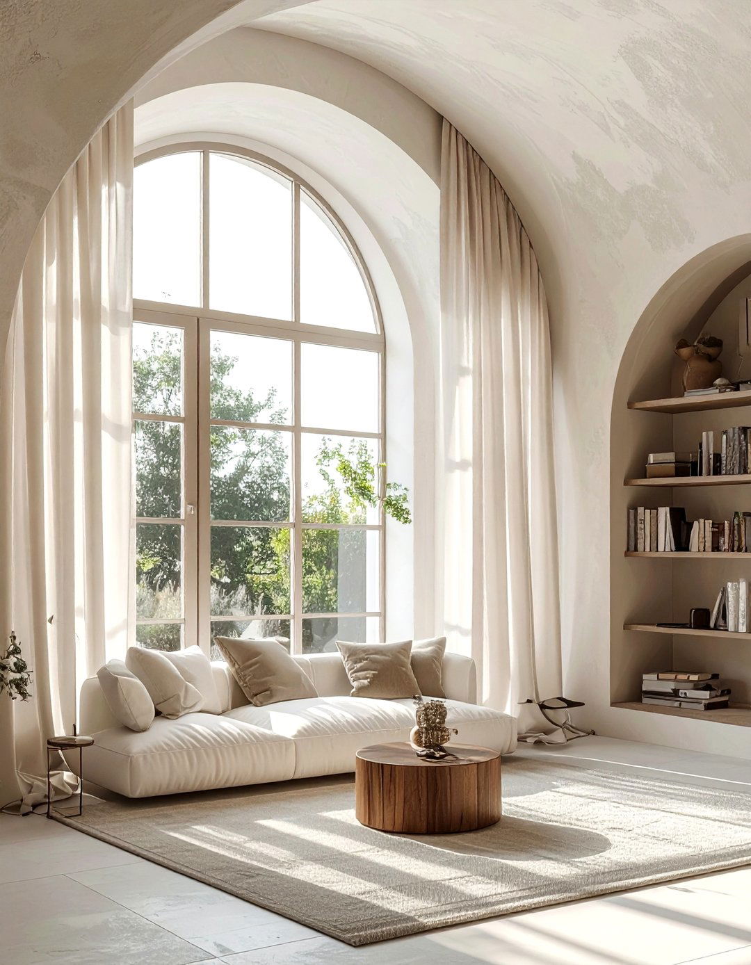 Arched Window Groin Vault - 30 living room groin vault ideas
