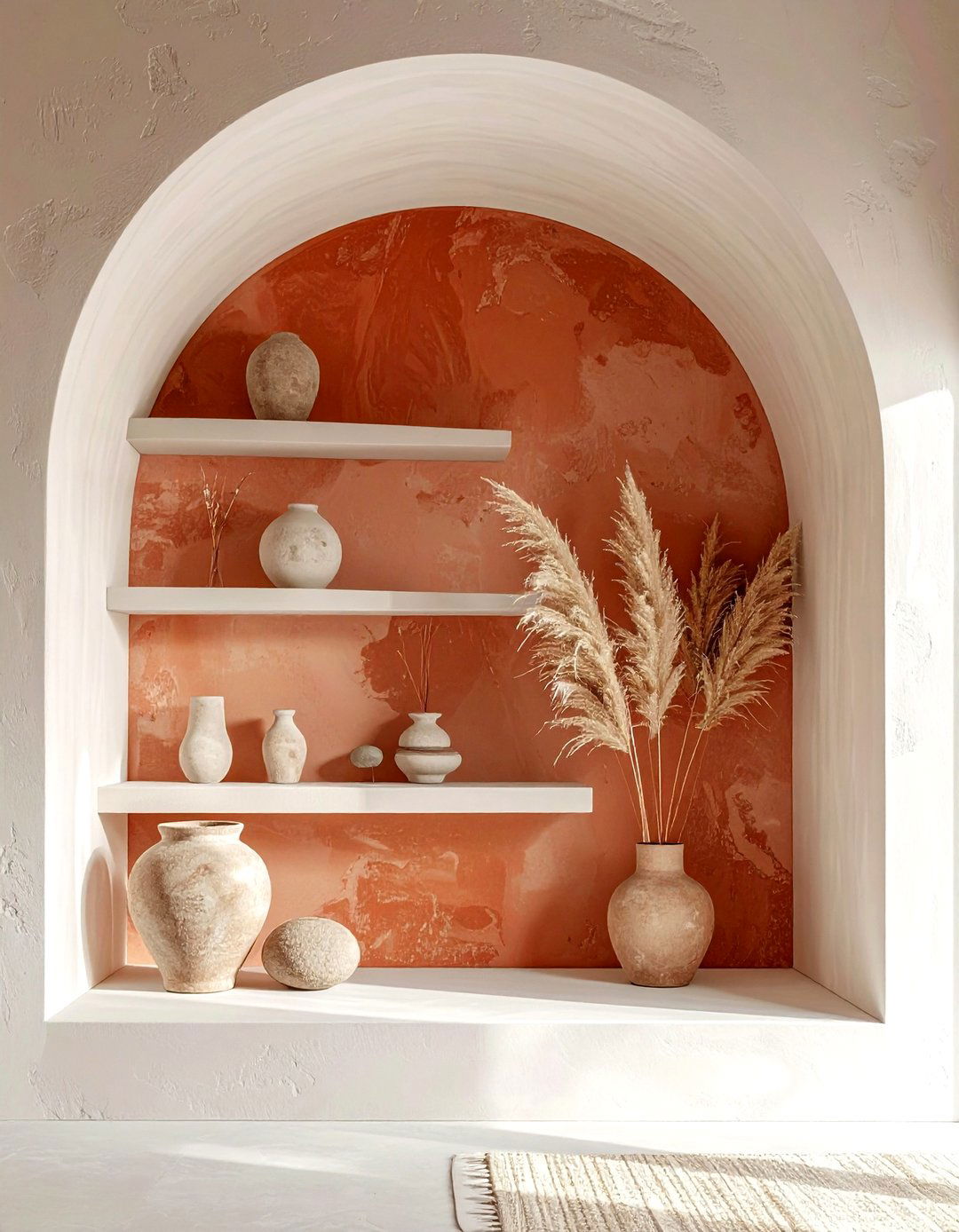 Arched alcove shelving - 30 living room built-in cabinets