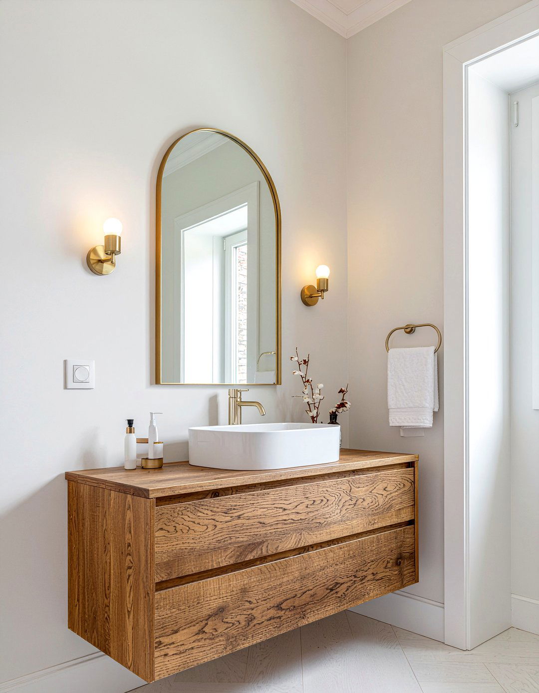 Arched bathroom mirror - 30 bathroom trend forecast ideas