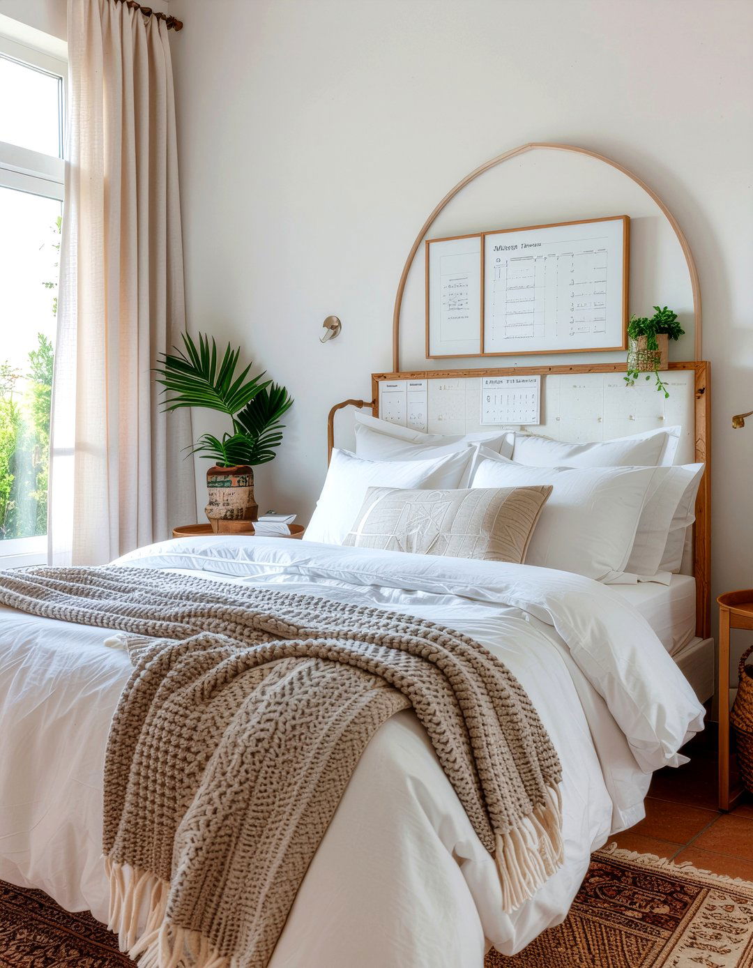 Arched cork board - 30 bedroom cork boards