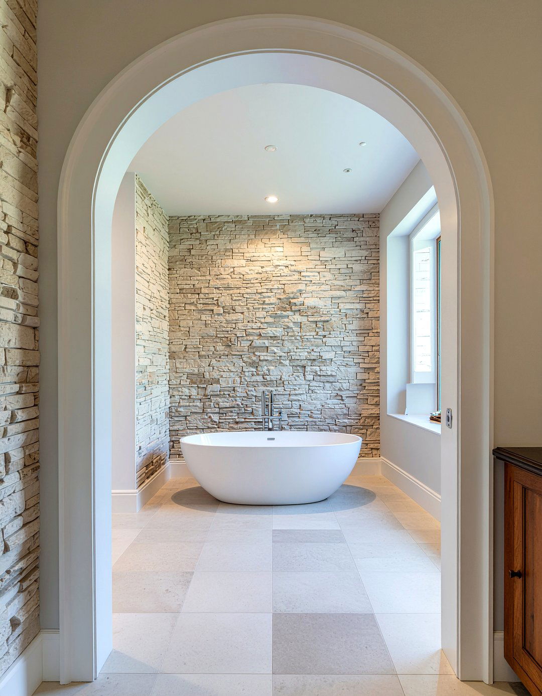 Arched doorway - 30 French country bathroom ideas