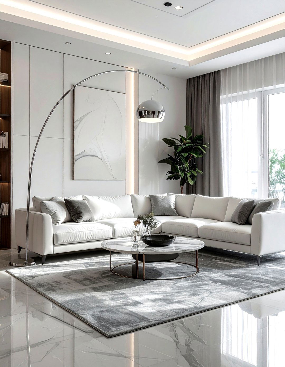 Arched floor lamp - 30 decorative lamp ideas