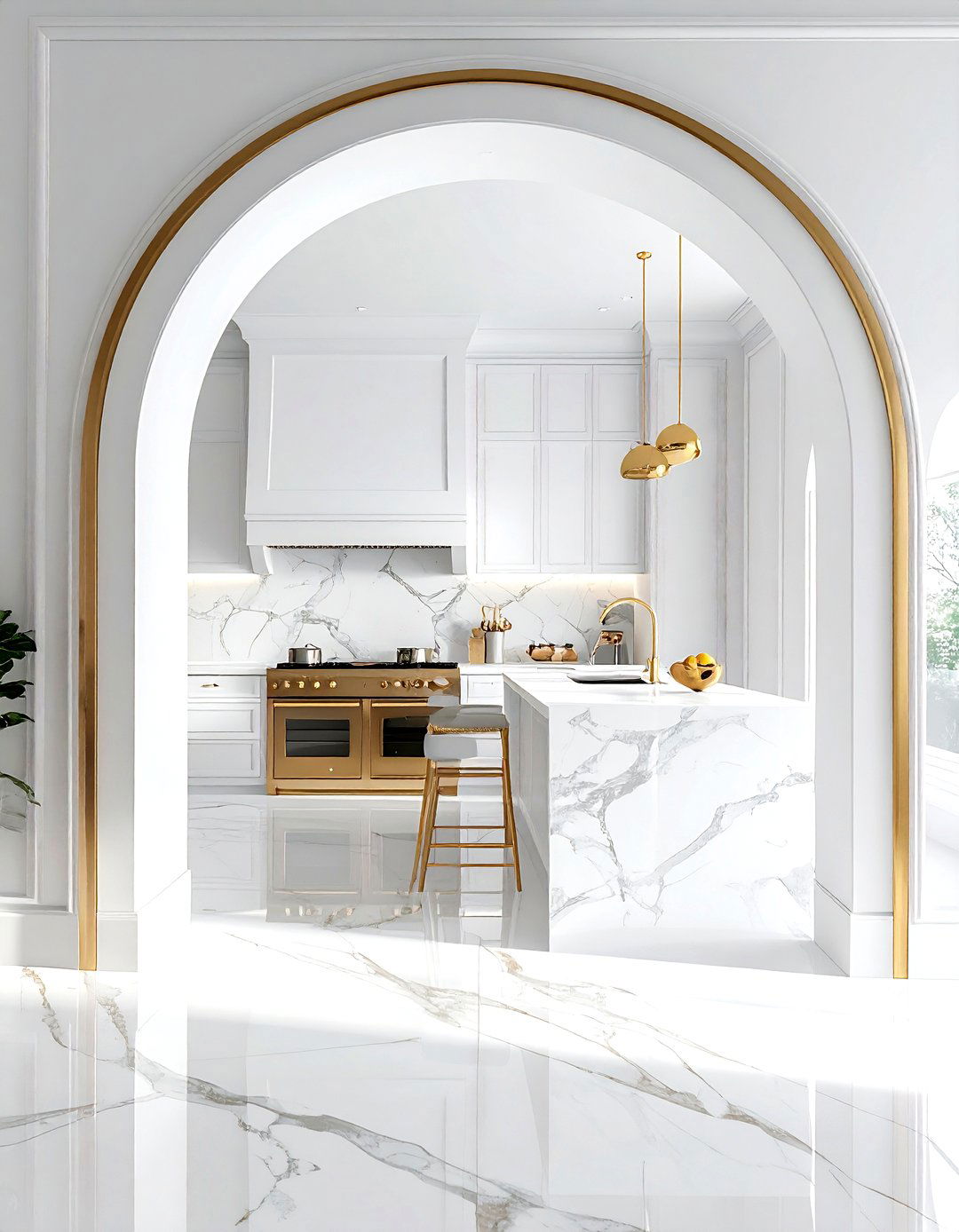 Arched kitchen entry way - 30 kitchen character ideas