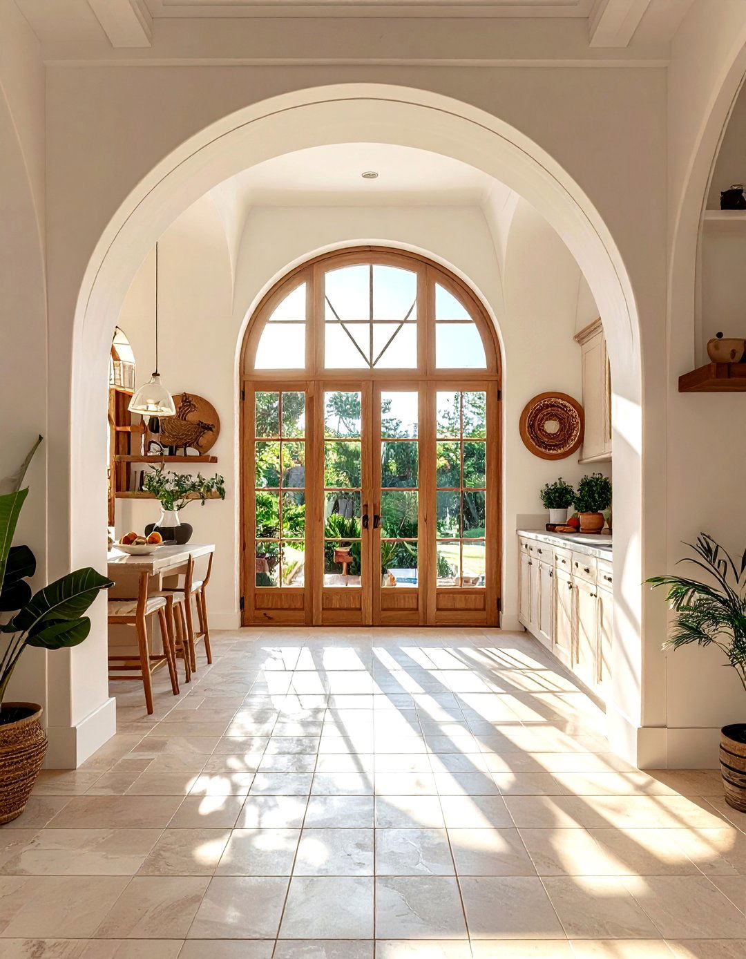 Arched kitchen french door - 30 kitchen French door ideas