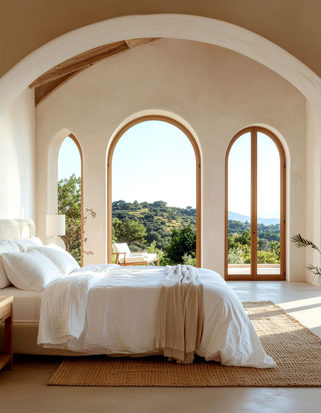 Arched window frames - 30 bedroom window ideas