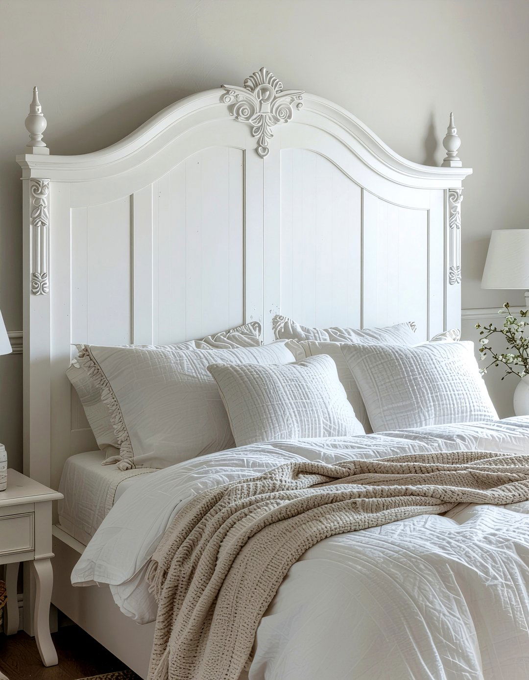 Architectural Salvage Headboard - 30 flea market decor ideas