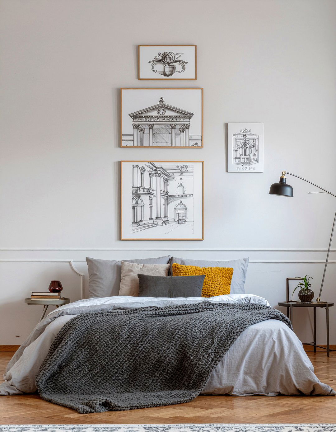 Architectural Sketch Gallery - 30 light academia bedroom ideas