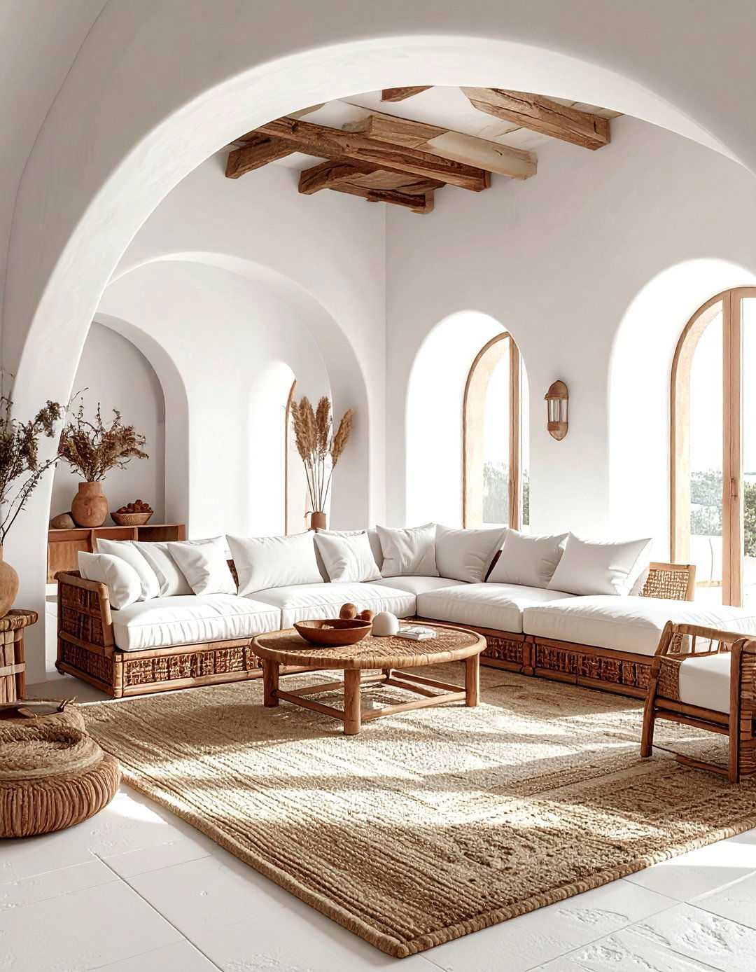 Archway trim - 30 living room molding ideas