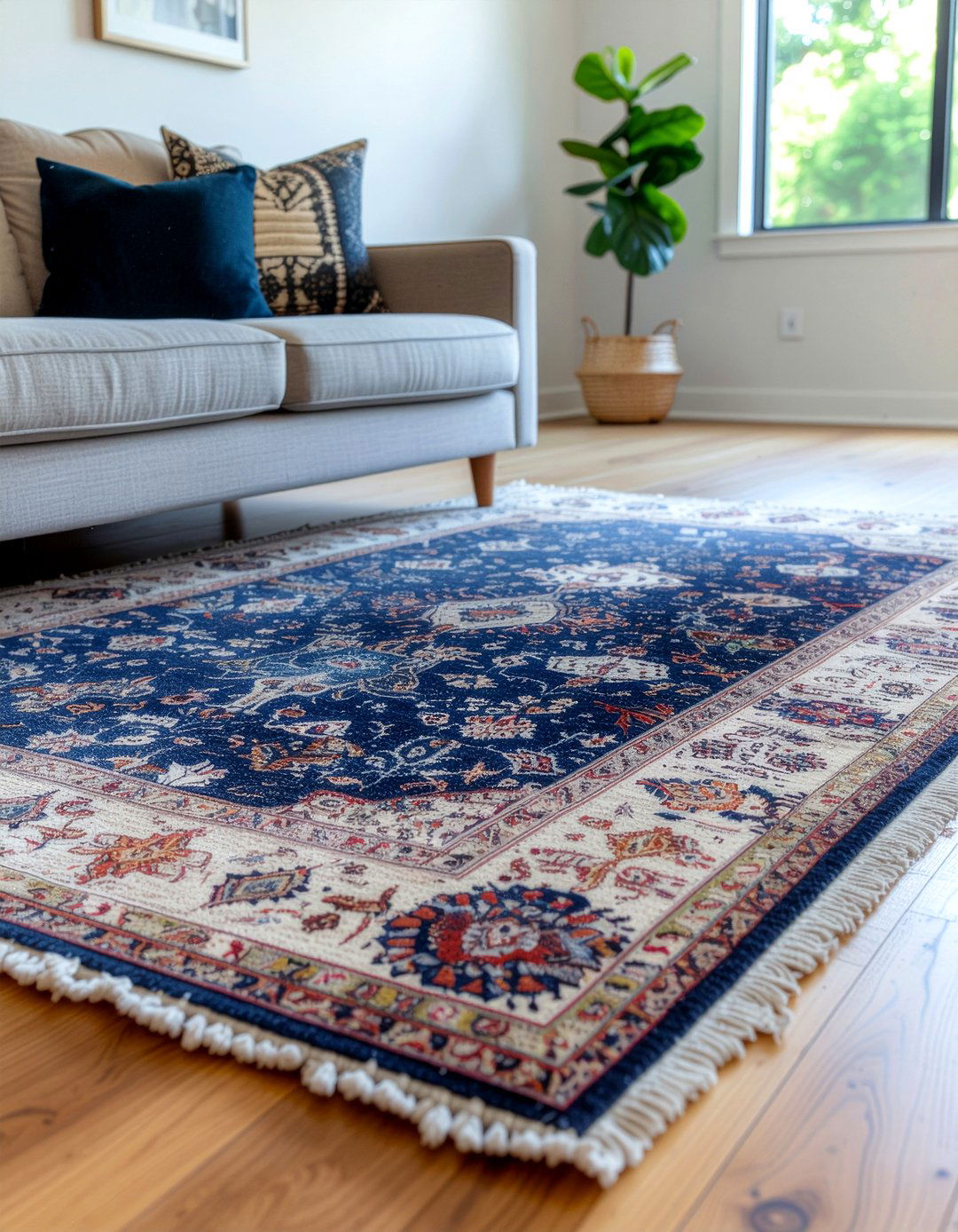 Area Rug Layering - 30 DIY living room decor ideas