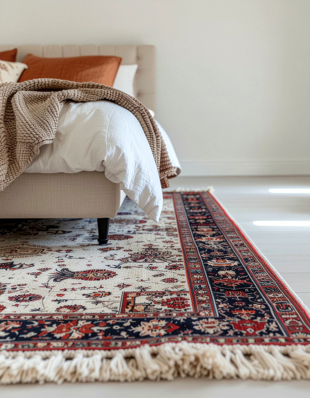 Area Rug Layering - 30 one day bedroom ideas