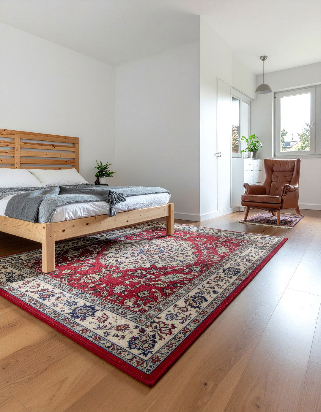 Area Rug Placement - 30 bedroom zoning ideas