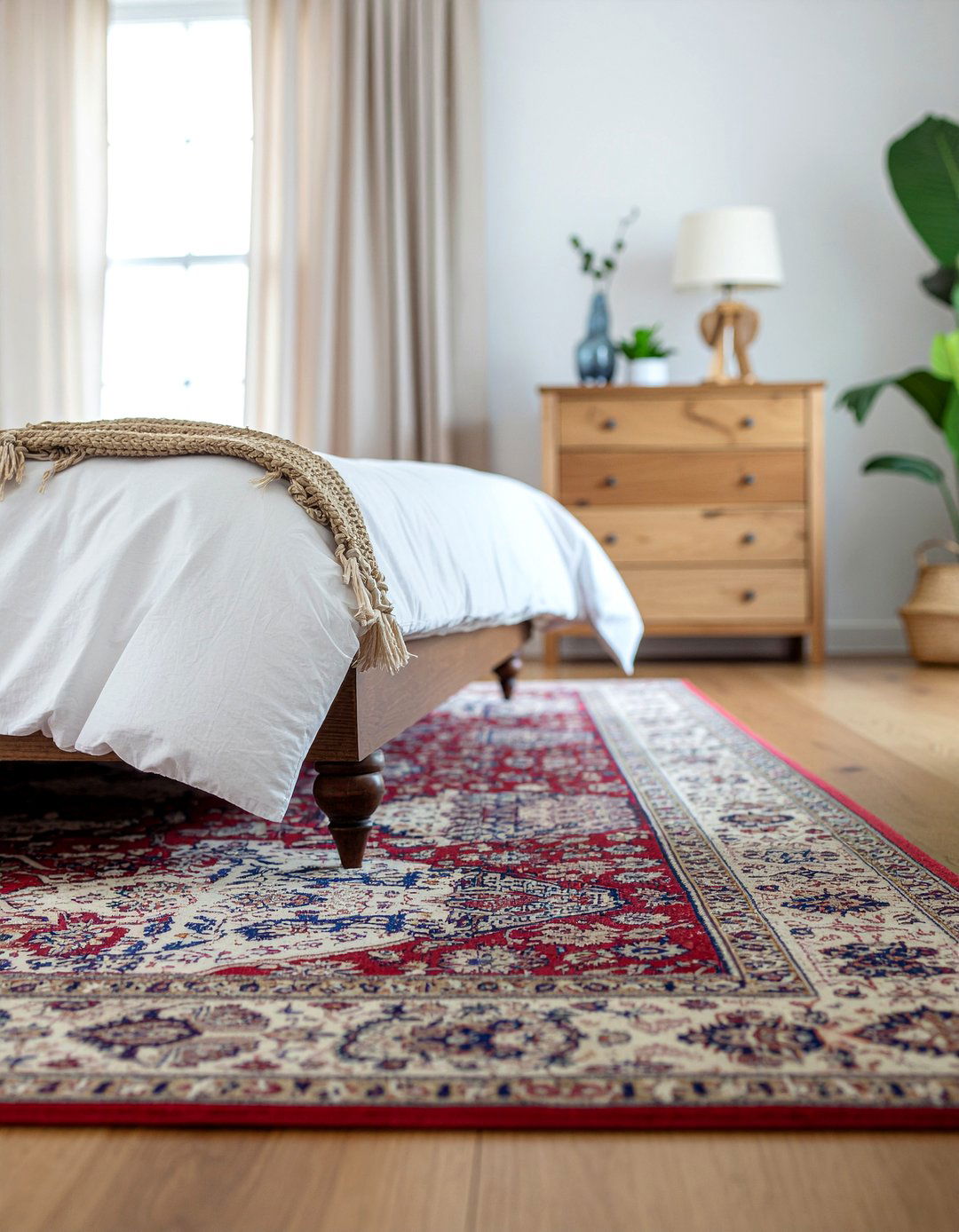 Area rug - 30 budget bedroom ideas