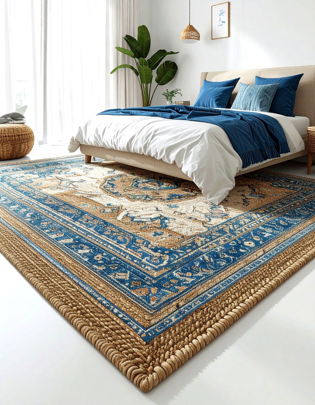 Area rug - 30 affordable bedroom ideas