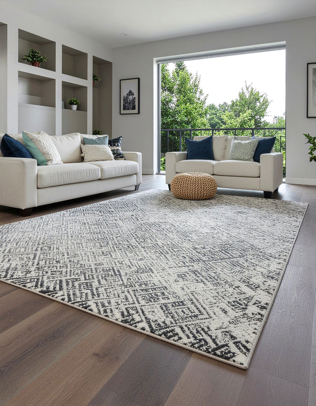 Area rugs - 30 living room on a budget ideas