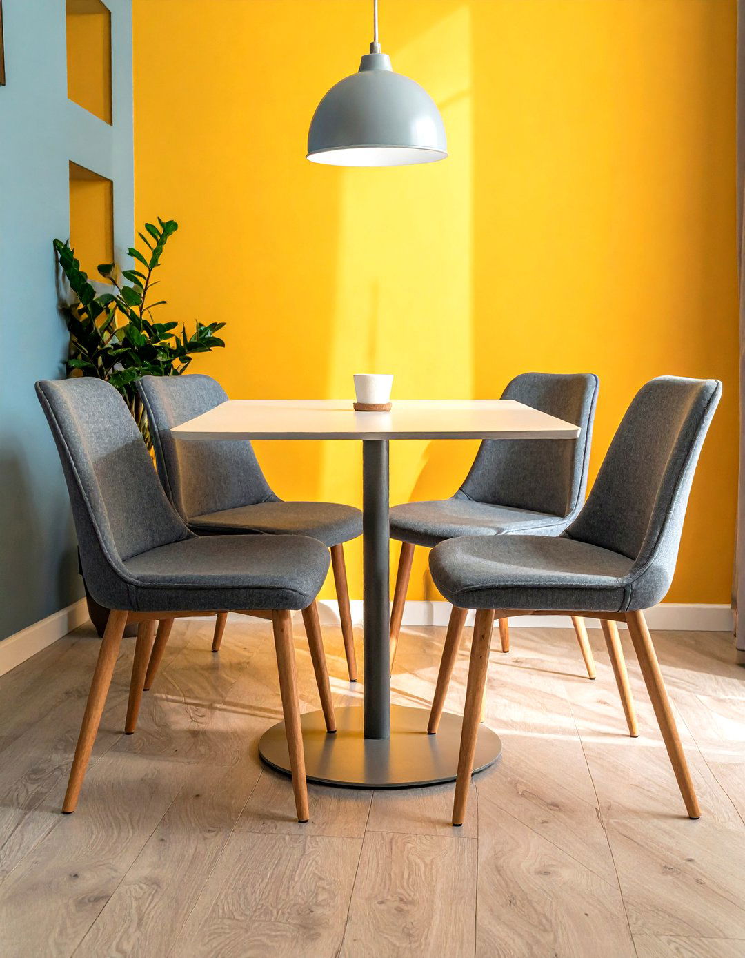 Armless Dining Chairs - 30 tiny dining room ideas