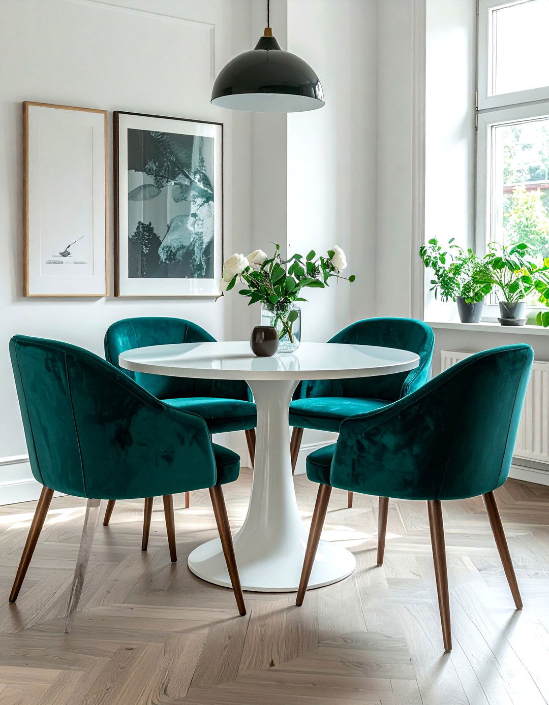 Armless Velvet Dining Chair - 30 velvet dining chair ideas