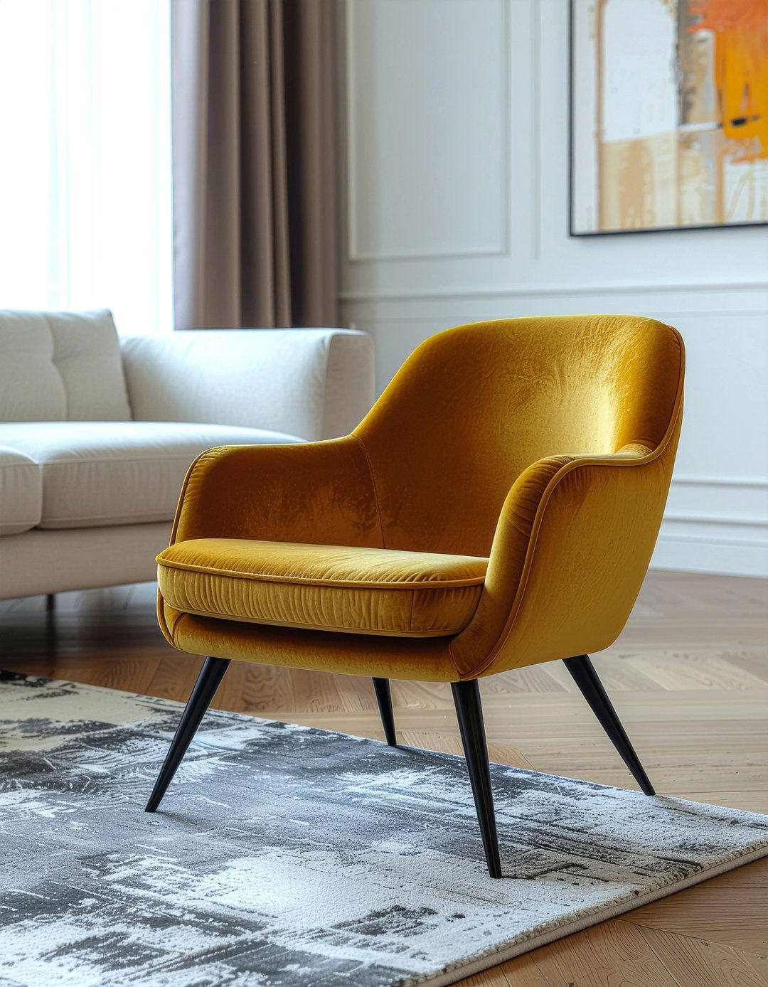 Armless club chair - 30 living room club chairs