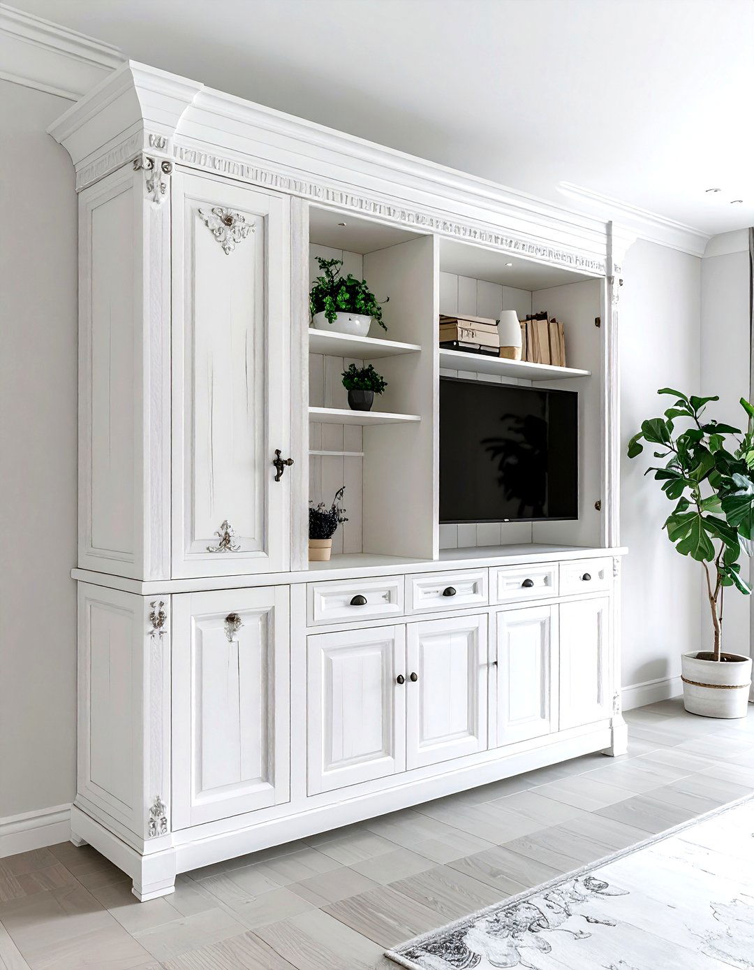Armoire Storage Cabinet - 30 living room storage solutions