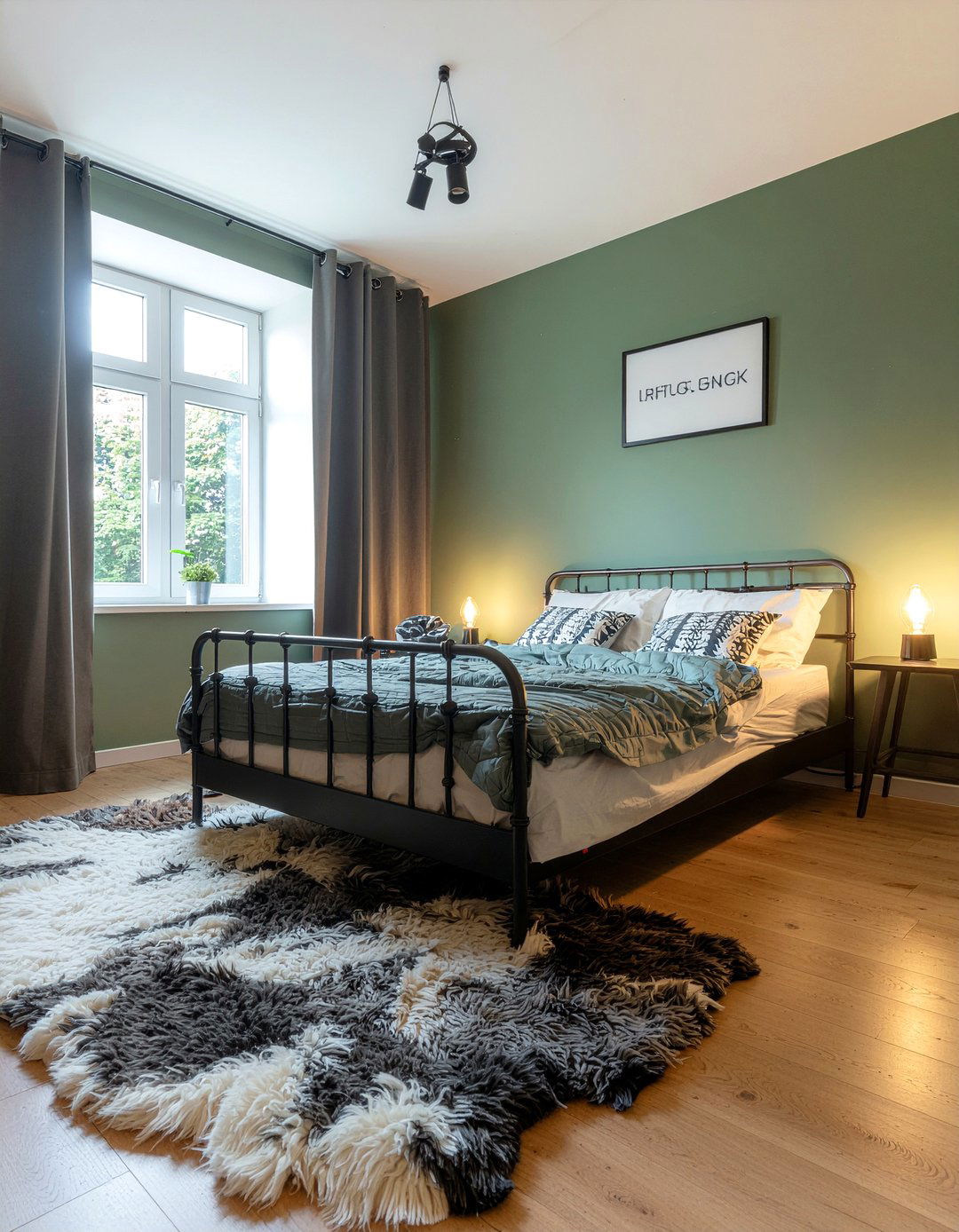 Army Green Bedroom - 30 green bedroom ideas