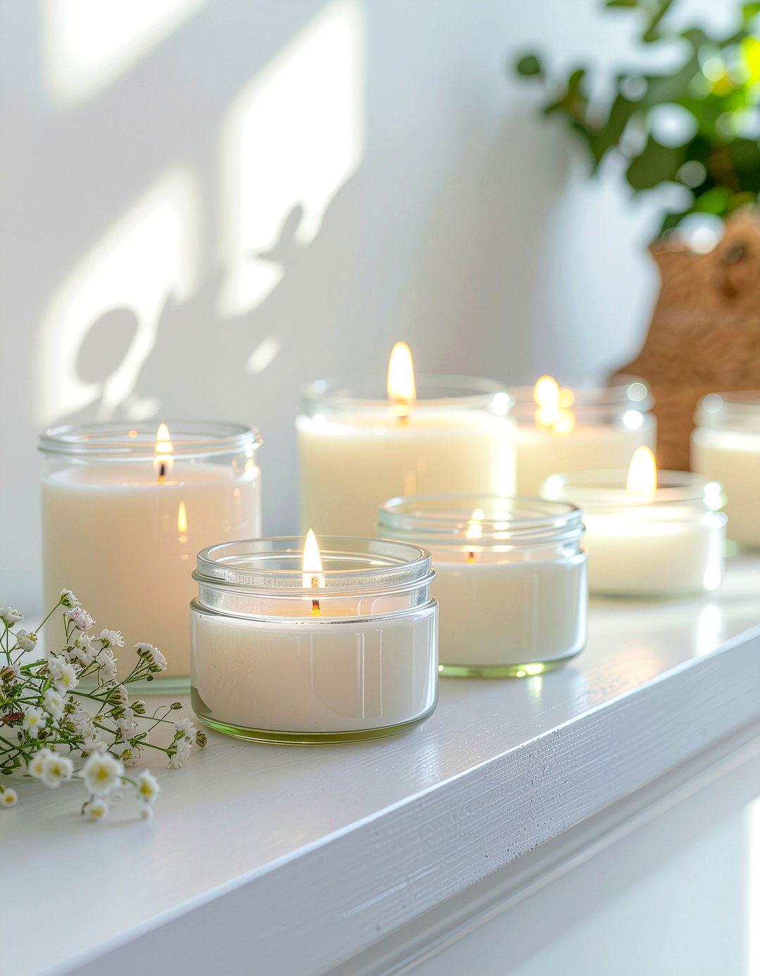 Aromatherapy candles - 30 wellness living room ideas